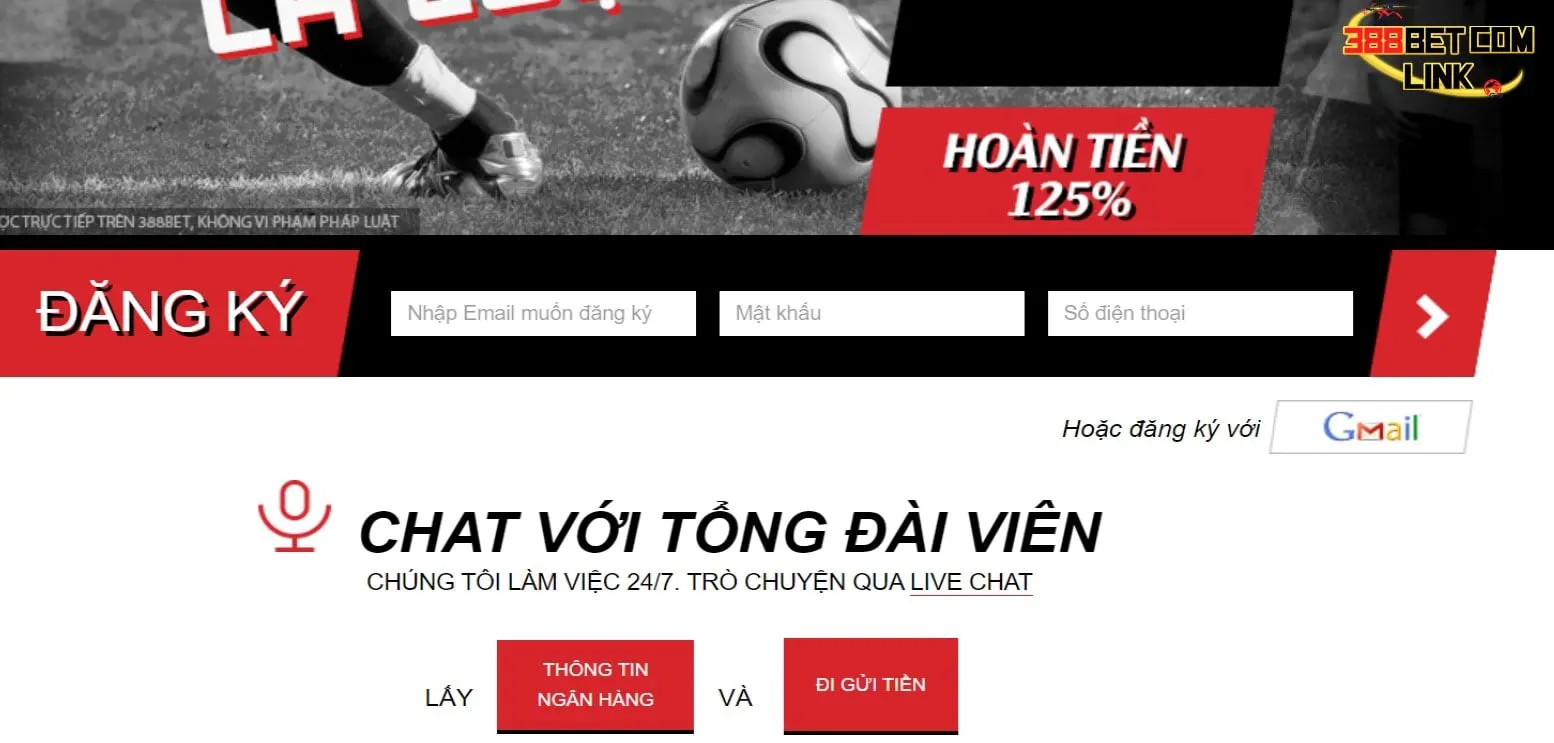 Các bước đăng ký tài khoản 388Bet theo link
